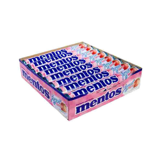 Mentos Yogurt Morango 16pc 600g