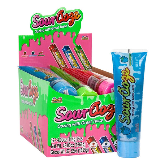 Kidsmania Sour Ooze Tube 12pc 4oz