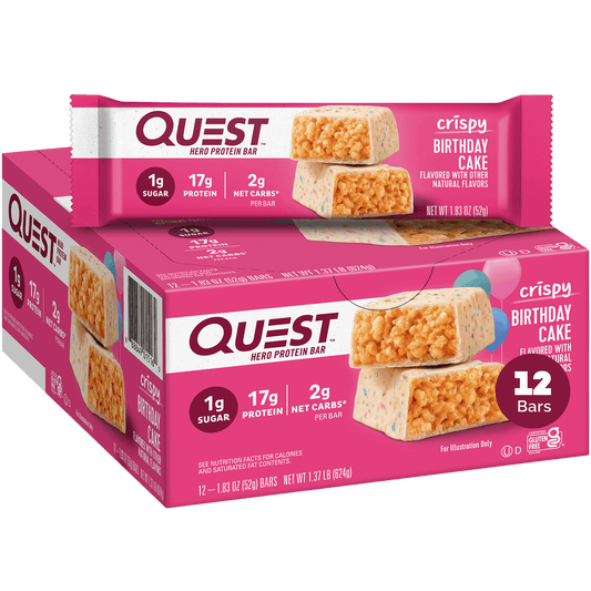 Quest Bar HEro Birthday Cake 12pc 1.85oz