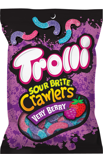 Trolli Sour Brite Crawlers Very Berry 12pc 5oz